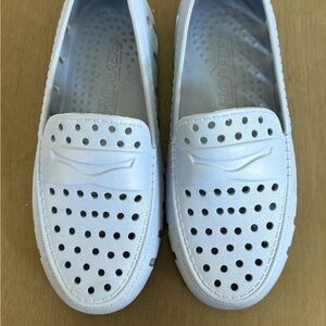 Size 3 big kids Floafers (boat shoes, summer shoes)- light blue/periwinkle